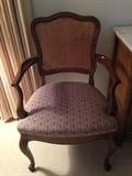 Queen Anne chair with pedipoint upholstery