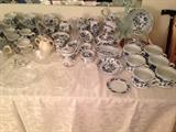 Blue Danube china, not a full set but lots of good pieces to complete your set!
