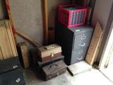 File cabinet, tool boxes