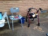 Walker, potty chair, shower chair.