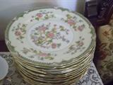 VINTAGE FINE PORCELAIN DINNERWARE
Noritake China “Tremont” pattern service for 12 persons.
plus serving pieces