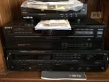 Vintage stereo equipment.