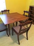 Many traditional tables and chairs.