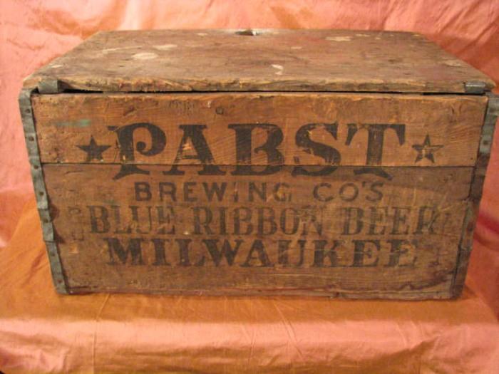 Pabst Blue Ribbon Beer Crate