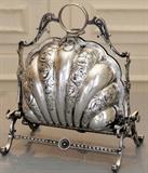 Shell Shaped Silver Plate Bun Warmer