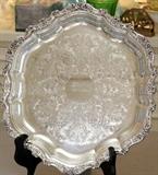 Heavy Silver Plate Tray