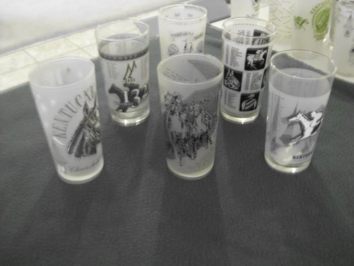 Kentucky Derby Glasses (all are not pictured, but are being sold as lot)