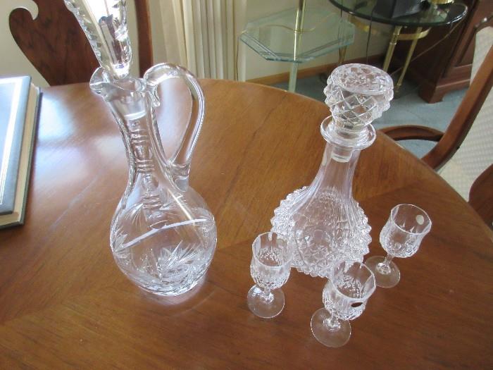WINE DECANTERS AND CORDIALS 