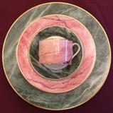 Mikasa Travertine Pink & Green Dinner Services