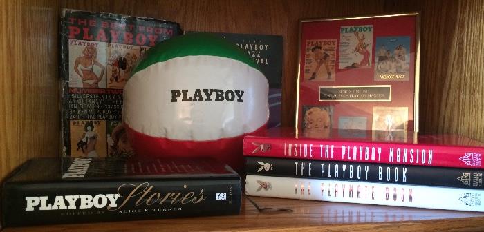 Just a sampling of 30 Years of Playboy Memorabilia, signed by Hef