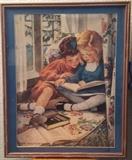 "Reading At The Window Seat"