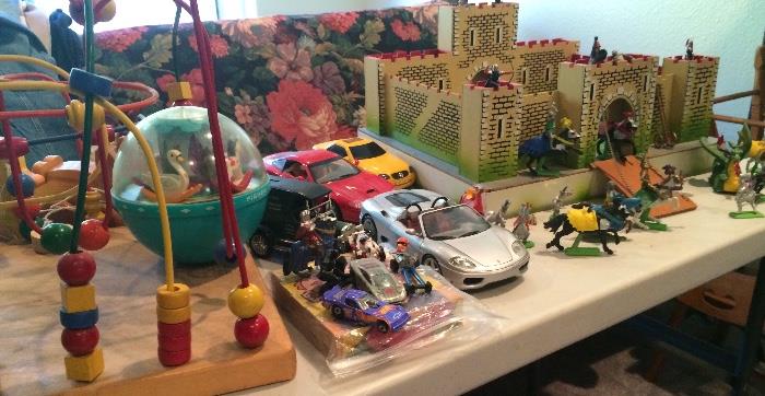 Toys - Fisher Price; Hot Wheels; Legos; Castle (Knights & Dragon)