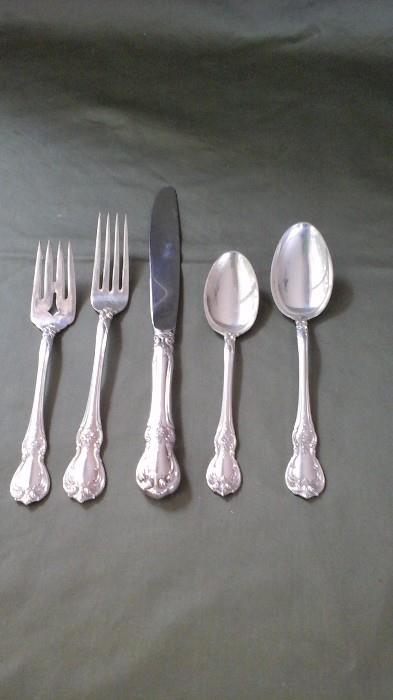 Sterling - Towle Old Master service for 12 plus serving pieces