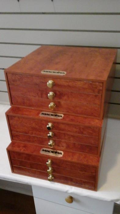 Maderia chests with drawers closed