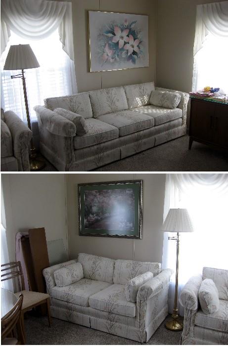 Contemporary sofa and settee