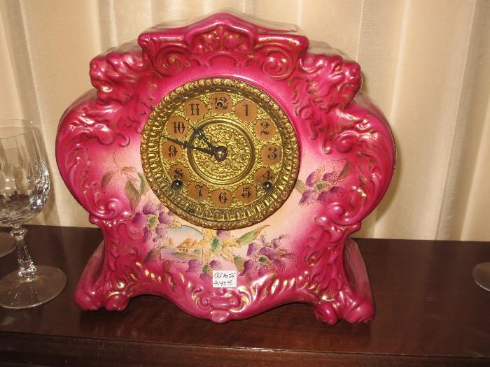 Porcelain antique clock