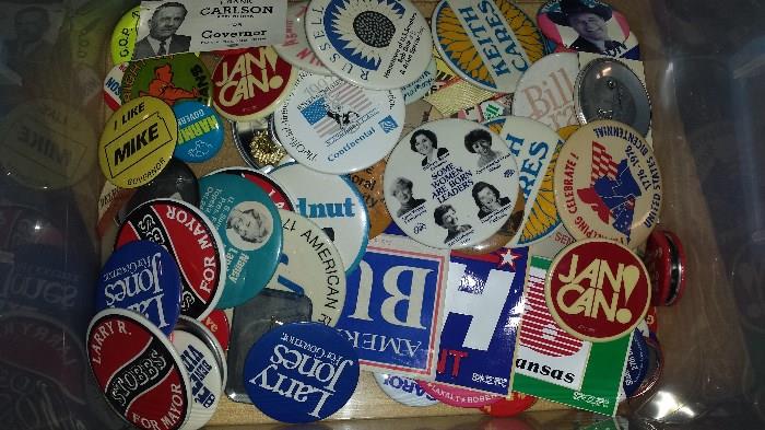 Political buttons and other GOP memorabilia  