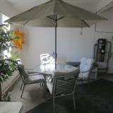 OUTDOOR PATIO SET KEPT INDOOR