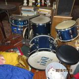 1960'S DRUM SET SLINGERLAND WITH ZILDJIAN CYMBAL'S