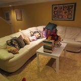NATUZZI LEATHER SECTIONAL