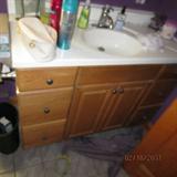 BATHROOM SINK AND CABINET