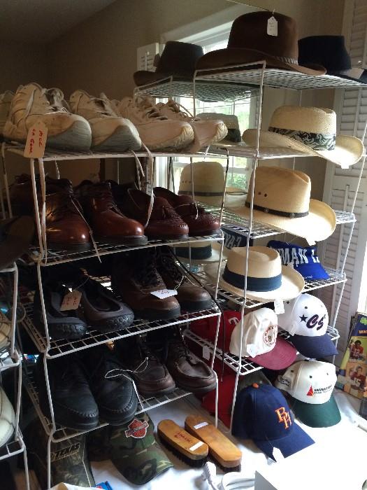                     More boots, shoes, and hats