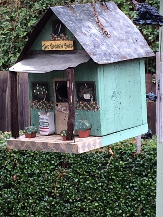              "The Garden Shed" bird house