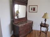 ANTIQUE DRESSER WITH MIRROR