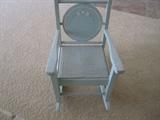 BLUE ROCKER WITH MUSIC BOX IN SEAT FROM ONASSIS ESTATE