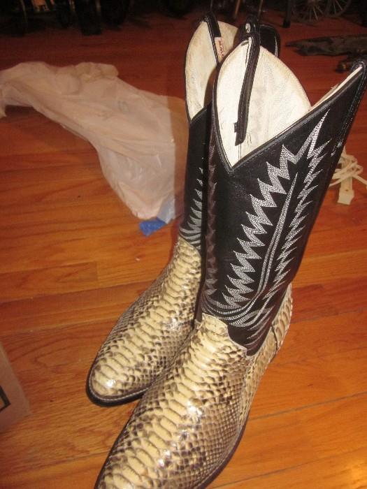 Cowboy boots, Snake skin boots