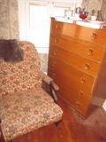 Vintage Chair, Vintage dresser