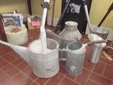 Watering cans, oil cans