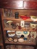 Vintage glassware and pottery