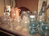 Olds jars, bottles