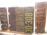 Antique license plates