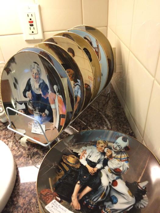                  Norman Rockwell plates