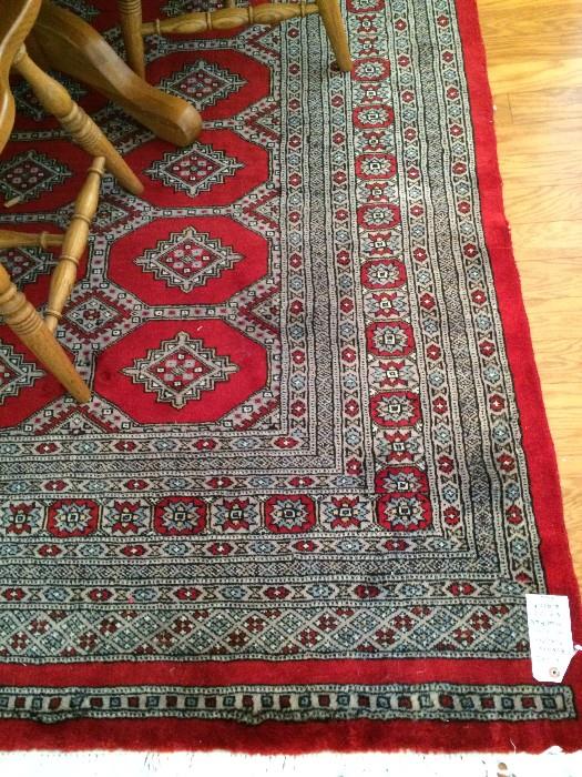         Bokara Pakistan 100% wool hand made rug (8 x 10.2)
