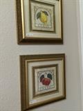                         Fruit framed decor