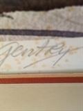 A.C. Gentry numbered and signed watercolor (as is and not framed)