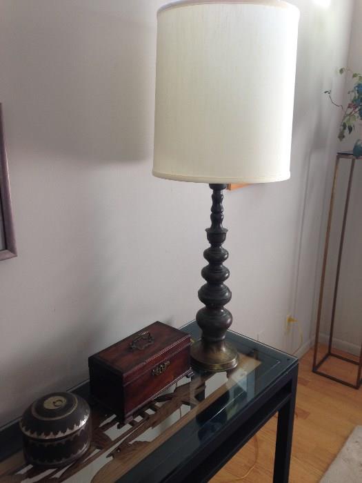 Mid century lamp and accessories for sale