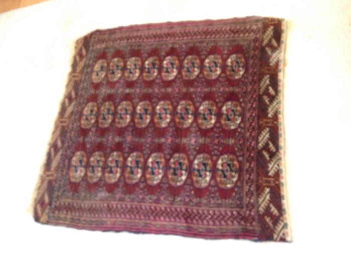 Terrific oriental prayer sized rug