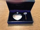 Tiffany sterling perfume bottle with funnel for refilling it.  