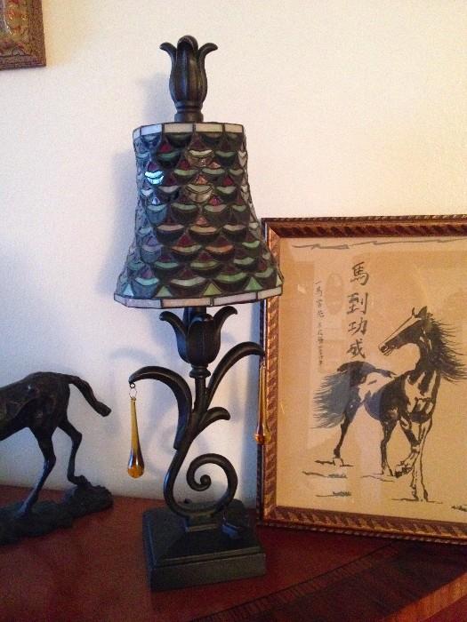 Decorative lamps and artwork