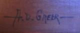 A.D. Greer Signature on Artwork.