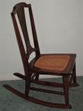 Antique Cane Bottom Sewing Rocker