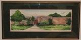 Original Signed by Artist Frame & Matted Water Color (Overall 31" x 15 1/2") c.1992
