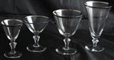 Lotus "Colonial" Platinum Band Stemware:  Ice Tea, Water Goblet, Champagne/Sherbet (not shown), Liquor Cocktail and Claret