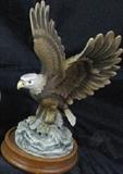 Andrea by Sadek Hand Painted Bisque Porcelan American Eagle 