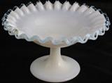 Fenton Aqua Crest (3 1/2"H x6"D) Compote