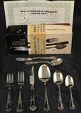 William A. Rogers  Oneida Ltd. Premier Stainless Tableware "President" 52 piece set in Original box.